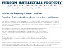 Tablet Screenshot of piersonpatentlaw.com